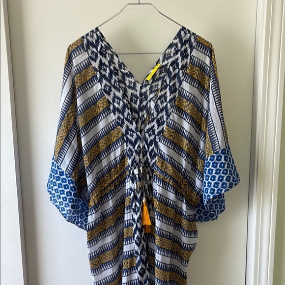 Roller Rabbit Caftan Maxi Dress M/L - Picture 1 of 11